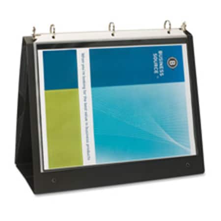 Business Source Presentation Binder- 1in. Capacity- 8-.50in.x11in.- Black BSN16456